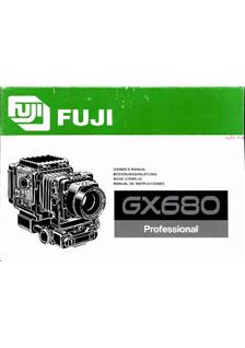 Fujifilm GX 680 manual. Camera Instructions.